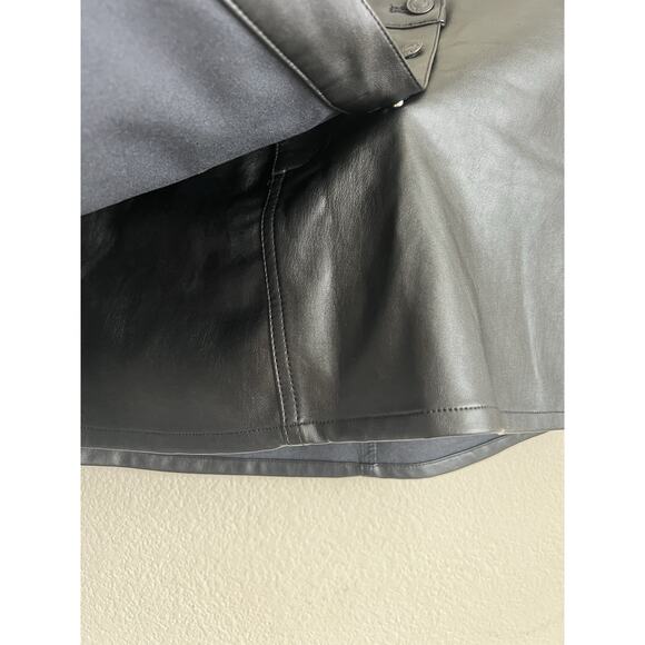 Free People We The Free Wynn Asymmetrical Mini Skirt Black Size 12/31 - Picture 6 of 12